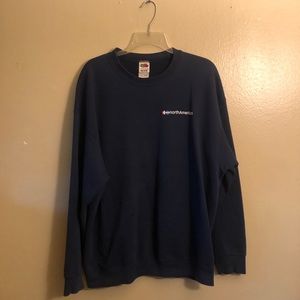 Navy Blue North American Long Sleeve Crewneck